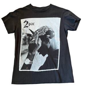 Vintage Tupac Shakur Adult SM Salute Rap Hip Hop Graphic T-shirt